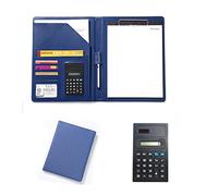 carpeta de portapapeles A4, con almacenamiento de Clipboard Folder Organizer Leather Folder Resume Folder With A4 Size Clipboard(Blauw)