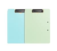 Carpeta de portapapeles con cubierta plegable, organizador archivos contrato, carpeta resistente doble Clip, suministros oficina, expansión, 2 uds(Multicolor)