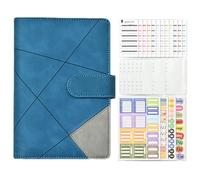 Carpeta de presupuesto A6 con 6 anillas de hojas sueltas recargable | Carpeta de presupuesto para presupuestos, ahorro de dinero, seguimiento de gastos, planificador de presupuesto