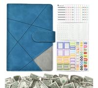 Carpeta de presupuesto A6 con 6 anillos de hojas sueltas y hebilla | Organizador de presupuesto para ahorro de dinero, 25 unidades, organizador de presupuesto, 6 anillos, sueltos, Lea