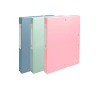 Carpeta de proyecto exacompta autentik din a4+ carton reciclado lomo 40 mm colores surtidos - 59339E