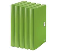 Carpeta de proyectos Leitz Recycle A4, paquete de 5, para 250 hojas, verde, de plástico
