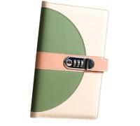 Carpeta de recibos de cuero con 40 bolsillos para tarjeta de cheque de 5.8 x 9.2 pulgadas, organizador de documentos pequeños, álbum de colección de dinero, estuche compacto para guardar registros