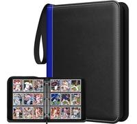 Carpeta de tarjetas coleccionables con mangas, carpeta de tarjetas de 9 bolsillos premium 720 de doble cara de poliuretano, carpeta de colección de tarjetas coleccionables para MTG, TCG, tarjetas