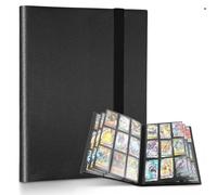 Carpeta de tarjetas coleccionables de 9 bolsillos, 12 páginas con capacidad para 216 bolsillos, álbum de tarjetas coleccionables de poliuretano, para MTG, TCG, Pokemon Yu-Gi-Oh, tarjetas deportivas de