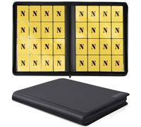 Carpeta de tarjetas de 16 bolsillos, carpeta de tarjetas coleccionables de doble cara sin anillo de 1280, carpeta de álbum con cremallera premium para TCG, MTG, tarjetas de juego, tarjetas deportivas
