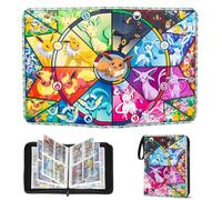 Carpeta de tarjetas de 4 bolsillos, 50 páginas, 400 bolsillos, carpeta portátil impermeable de poliuretano, álbum de tarjetas coleccionable, perfecto para niños y niñas, YB400