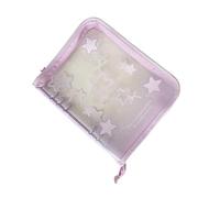 Carpeta de tarjetas, fundas impermeables transparentes A5, con 20 páginas reemplazables de 4 compartimentos, carpeta de almacenamiento de tarjetas intercambiables, para estudiantes, amantes del anime