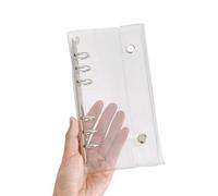 Carpeta De Tarjetas PVC 6 Anillos Resistentes Agua Cubiertas Para Carpetas O 10 Piezas Funda Protectora Perforada 6 Agujeros Con Álbum 20 Bolsillos