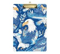 Carpeta de trabajo A4 con diseño de pájaro calvo de dibujos animados, color azul eléctrico, con agujero estándar de enfermería, para entrenadores de voleibol, béisbol, tamaño 9 x 12 pulgadas