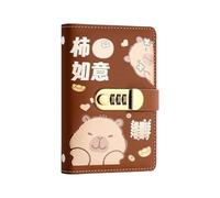 Carpeta Del Reto De Ahorro | Cuaderno De Almacenamiento De Efectivo Con Capibara Y Candado,Organizador De Gestión De Dinero - Para Autónomos, Graduados, Estudiantes, Parejas, Adultos, Hogar, Viaje, Va