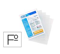 Carpeta Dossier Uñero Elba Standard Folio Plastico 140 Mc Piel Naranja Caja De 100 Unidades