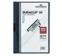 Carpeta duraclip dossier pinza lateral azul oscuro capacidad 30 hojas
