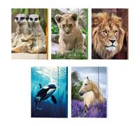 Carpeta elástica estampada de animales, A3 - varios modelos