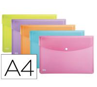 Carpeta Elba Urban Dossier c/ Muelle Polipropileno Din A4 Pack de 5 Colores Surtidos