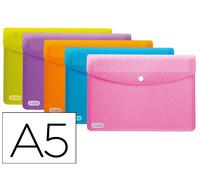 Carpeta Elba Urban Dossier c/ Muelles Polipropileno Din A5 Pack de 5 Colores Surtidos