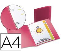 Carpeta liderpapel 2 anillas redondas mini 15 mm 49070 polipropileno din a4 rojo translucido