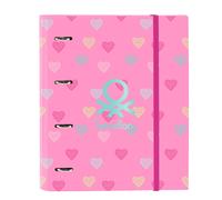 Carpeta Equipada BENETTON Heart, Din-A4 4 Anillas 30 mm.
