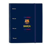 Safta F.C. BARCELONA 1ª EQUIPACIÓN 26/27 - Carpeta 4 Anillas de 35 cm con 100 Hojas A4, Ideal para Niños de Diferentes Edades, Cómoda y Versátil, Calidad y Resistencia, 27x3.5x32 cm