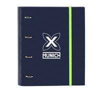 Carpeta Equipada MUNICH Blue Indigo, Din-A4 4 Anillas 30 mm.