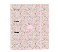 Carpeta Equipada VMB Pink Flowers, Din-A4 4 Anillas 30 mm.