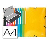 Carpeta Exacompta Gomas Carton Simil-Prespan Tres Solapas Din A4+ Colores Surtidos