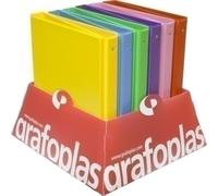 CARPETA Fº 4 ANILLAS 6 COLORES PVC EX 12