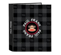 Carpeta Folio 4 Anillas 35 mm. Lomo Ancho Paul Frank Campers