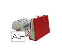 Carpeta fuelle liderpapel cuarto carton forrado burdeos