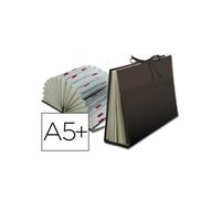 Carpeta fuelle liderpapel cuarto carton forrado negra