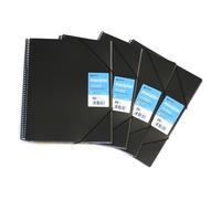 Carpeta Fundas Espiral Gomas GRAFOPLAS Maxiplas Gloss A4 30 Hojas Color Negro