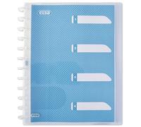 Carpeta fundas extraíbles Oxford. Con 30 sobres y 4 registros. Color transparente.