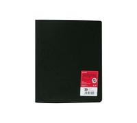 Grafoplas - Carpeta Fundas Plastico, 20 Fundas Transparentes, Tamaño Din A4 Negro, Serie Poliplas Opaco, Fabricados en España, Tapas Flexibles, Gran Capacidad de Almacenaje