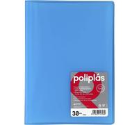 Carpeta Fundas GRAFOPLAS Poliplas Din-A4 30 Hojas Color Azul Translucido