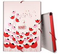 Carpeta Gomas Con 3 Solapas Papel Plastificado Brillo Folio Fsc Nina 19 PoPPies Grafoplás