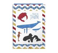 Carpeta Gomas Solapas ALGO DE JAIME Ocean Folio 26 x 33,5 x 2,5 cm.