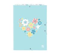 MOOS FIORI - Carpeta Folio con 3 Solapas, Ideal para Niños de Diferentes Edades, Cómoda y Versátil, Calidad y Resistencia, 26x36.5 cm