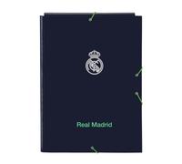 REAL MADRID 2ª EQUIPACIÓN 25/26 - Carpeta Folio con 3 Solapas, Ideal para Niños de Diferentes Edades, Cómoda y Versátil, Calidad y Resistencia, 26x36.5 cm