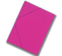 Carpeta Gomas Solapas SARO PVC, Folio Fucsia