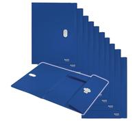 Carpeta Leitz Recycle A4, 10 uds, capacidad 150 hojas, azul | Carpeta de plástico con goma elástica