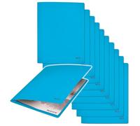 Carpeta Leitz Recycle A4, paquete de 10, capacidad para 250 hojas, azul | Hasta 250 hojas A4; Para el trabajo, el colegio o el hogar; Cartulina resistente de 275 g/m²