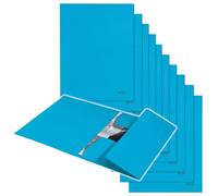 Carpeta Leitz Recycle Juris A4, 10 uds, 250 hojas, plástico, azul | Solapas y banda elástica mantienen los documentos seguros; hasta 250 hojas A4; para trabajo, colegio y hogar.