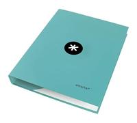 Carpeta liderpapel antartik a4 forrada 4 anillas 25 mm redondas color menta - KA51