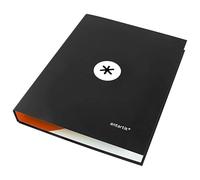 Carpeta liderpapel antartik a4 forrada 4 anillas 25 mm redondas color negro - KA44