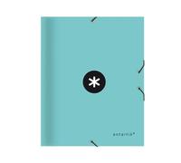 Carpeta liderpapel antartik clasificadora a4 12 departamentos goma carton forrado color menta - AW53
