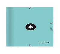 Carpeta liderpapel antartik gomas a4 3 solapas carton forrado color menta