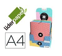 Carpeta Liderpapel Antartik Gomas A4 3 Solapas Carton Forrado Trending Colores Surtidos