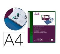 Carpeta liderpapel canguro 2 anillas 25 mm mixtas polipropileno din a4 verde translucido