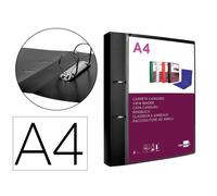 Carpeta liderpapel canguro 2 anillas 40 mm mixtas polipropileno din a4 negro opaco