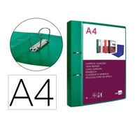 Carpeta liderpapel canguro 2 anillas 40 mm mixtas polipropileno din a4 verde translicudo